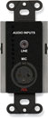 RDL DB-J3M AUDIO INTERFACE Dual input, mic/line, 1x 3.5mm/1x XLR in, terminal out, black