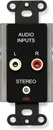 RDL DB-CIJ3 AUDIO INTERFACE Input, stereo to mono, 1x dual RCA (phono)/3.5mm in, terminal out, black