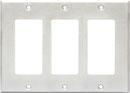 RDL CP-3S COVER PLATE Triple, for SMB-3/DC-3, stainless steel