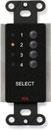RDL DB-RC4ST REMOTE 4-channel, channel button selectors, black