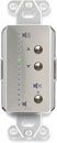 RDL DS-NLC1 NETWORK REMOTE Dante level controller, with LEDs, stainless steel