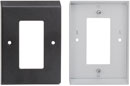 RDL EP-1B COVER PLATE Single, for square UK/EU backbox, black