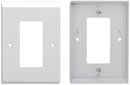 RDL EP-1W COVER PLATE Single, for square UK/EU backbox, white