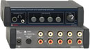 RDL EZ-HSX4 INPUT SWITCHER Audio, stereo, 4x1, with headphone amplifier, RCA (phono) I/O, AC adapter