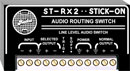 RDL ST-RX2 AUDIO SWITCHER 1x2, balanced/unbalanced routing