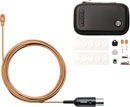 SHURE TWINPLEX TL47 MICROPHONE Subminiature, omni, with accessory pack, TA4F connector, cocoa
