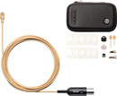 SHURE TWINPLEX TL47 MICROPHONE Subminiature, omni, with accessory pack, TA4F connector, tan