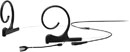 DPA 4166 CORE MICROPHONE Headworn, slim, omni, dual-ear, MicroDot, 40mm boom, black