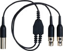 SHURE AXT652LEMO3 CABLE Y-cable, 1x TA4M input, 2x TA4F outputs