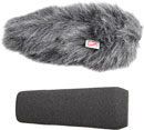 RYCOTE 055203 SGM FOAM WINDSHIELD With Windjammer, 19-22mm hole, 100mm long, for shotgun mic