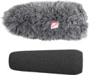RYCOTE 055205 SGM FOAM WINDSHIELD With Windjammer, 19-22mm hole, 120mm long, for shotgun mic