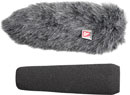RYCOTE 055207 SGM FOAM WINDSHIELD With Windjammer, 19-22mm hole, 150mm long, for shotgun mic