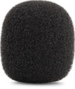 BUBBLEBEE THE MICROPHONE FOAM For lavalier mic, large, 3mm bore diameter, black, pack of 5
