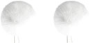 BUBBLEBEE TWIN WINDBUBBLES WINDSHIELD Furry, lav, size 1, 28mm opening, twin pack, white