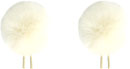 BUBBLEBEE TWIN WINDBUBBLES WINDSHIELD Furry, lav, size 1, 28mm opening, twin pack, off-white