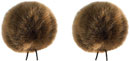 BUBBLEBEE TWIN WINDBUBBLES WINDSHIELD Furry, lav, size 4, 42mm opening, twin pack, brown