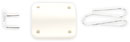 BUBBLEBEE LAV CONCEALER MIC MOUNT For Sennheiser MKE-2 lavalier, white