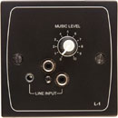 CLOUD L-1B INPUT PLATE 2x RCA line in, 1x 3.5mm jack, unbalanced, gain control, black