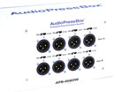 AUDIOPRESSBOX APB-008 OW-EX SPLITTER EXPANDER On-wall, 2x drive in, 2x 4x mic/line out, white
