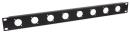 UNIVERSAL CONNECTION PANEL Economy, without designation strip, 1U, 8 universal cutouts