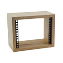 CANFORD RACKS - ES412 Series - Half-rack width desktop rack, with optional wall mount - Wooden