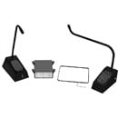 CONTACTA STS-K035 SPEECH TRANSFER SYSTEM Surface mount kit, with hearing loop, curved left, black