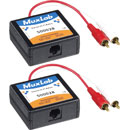 MUXLAB 500028-2PK STEREO HI-FI BALUN Dual male RCA, RJ45, pack of 2