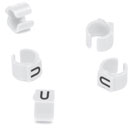 CABLE MARKERS PS15BW.U Retrofit, black on white, loose, bagged, (pack of 50)