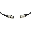 REAN CABLE XLR 3-pin female to XLR 3-pin male, overmoulded, 3.05m, black
