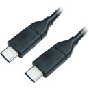 USB CABLE 3.1, Type C male - Type C male, 1 metre, black