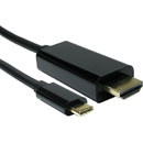USB CABLE Type C male - HDMI male, 2 metres, black