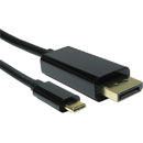 USB CABLE Type C male - Displayport male, 1 metre, black