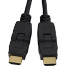 HDMI CABLE High speed with Ethernet, swivel and rotate plugs, 5 metres