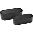 D-LINE EU/CTULGEB/SW CABLE TIDY UNIT Socket enclosure, large, black