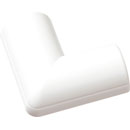 D-LINE FLFB2010W 1/2-ROUND CLIP-OVER FLAT BEND, For 20 x 10mm trunking, white