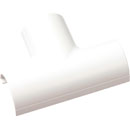 D-LINE FLET2010W 1/2-ROUND CLIP-OVER EQUAL TEE, For 20 x 10mm trunking, white