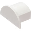 D-LINE EC2010W 1/2-ROUND SMOOTH-FIT END CAP, For 20 x 10mm trunking, white