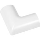 D-LINE FLFB3015W 1/2-ROUND CLIP-OVER FLAT BEND, For 30 x 15mm trunking, white