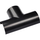 D-LINE FLET3015B 1/2-ROUND CLIP-OVER EQUAL TEE, For 30 x 15mm trunking, black