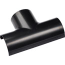 D-LINE FLET5025B 1/2-ROUND CLIP-OVER EQUAL TEE, For 50 x 25mm trunking, black