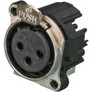 NEUTRIK NC3FBHL1 XLR Female PC mounting lateral