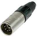 NEUTRIK NC5MX XLR Male cable connector, nickel shell, silver contacts
