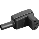 BULGIN PX0588 IEC MAINS CONNECTOR C13 type, female, cable, vertical side entry