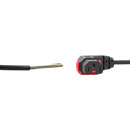 IEC-LOCK AC MAINS POWER CORDSET IEC-Lock horizontal left C13 female - bare ends, 3 metre, black