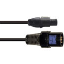 CANFORD AC MAINS CORDSET Powercon TRUE1 NAC3FX-W-TOP - WALTHER 215306, PVC, 2m, black