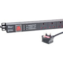 CANFORD PDU Economy, vertical, 10-way, UK, surge protected