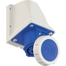PCE 1132-6 WATERTIGHT 16A WALL MOUNTING SOCKET, Straight, IP67, blue/grey