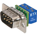 BTX CD-DB9MEZBR D-SUB 9 pin male, panel mount, micro screw terminal