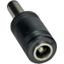 DC CONNECTOR ADAPTER 2.1mm 10mm male (socket) to 2.5mm 10mm female (plug)