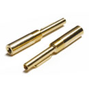 4mm PLUG Gold, 2.4mm crimp termination